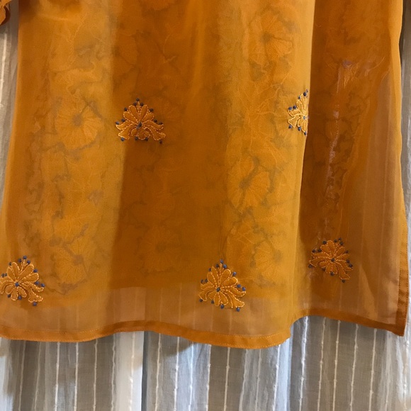 Vintage Floral Pattern Embroidered Tunic - Picture 6 of 8